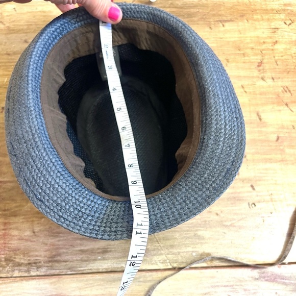 Banana Republic, Fedora Women's Straw Look 100% Paper Hat S-M, Adorable! - Picture 9 of 9